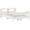 vidaXL Estructura de cama con cabecero madera pino blanco 120x190 cm