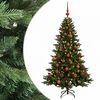 vidaXL &Aacute;rbol de Navidad artificial con bolas 120 cm 150 LED
