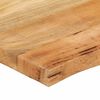 vidaXL Tablero de mesa borde natural madera maciza mango 60x60x3,8 cm