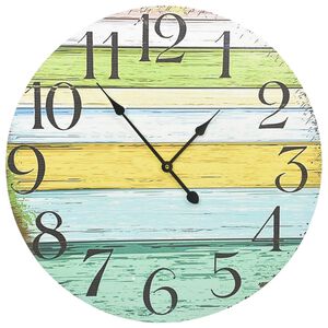vidaXL Reloj de pared de MDF multicolor 60 cm
