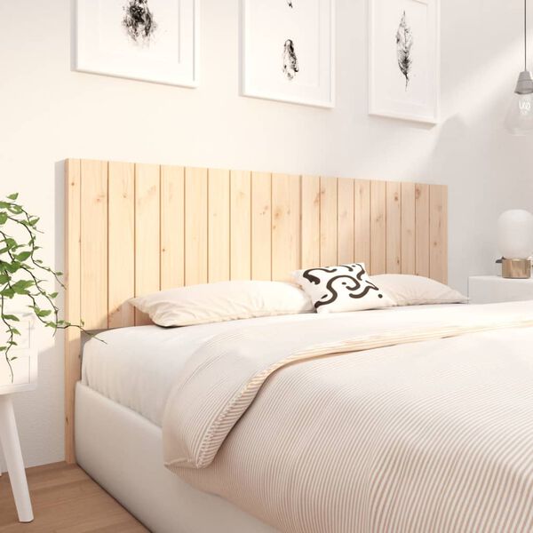 vidaXL Cabecero de cama madera maciza de pino 185,5x4x100 cm