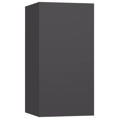 vidaXL Muebles para TV 7 unidades aglomerado gris 30,5x30x60 cm
