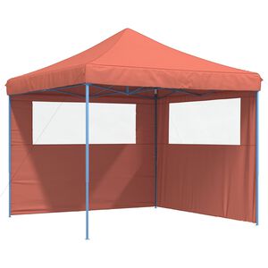 vidaXL Carpa de Fiesta 292 x 292 x 315 cm Terracota Tela Oxford