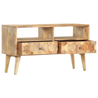 vidaXL Mueble para TV madera maciza de mango 90x30x50 cm