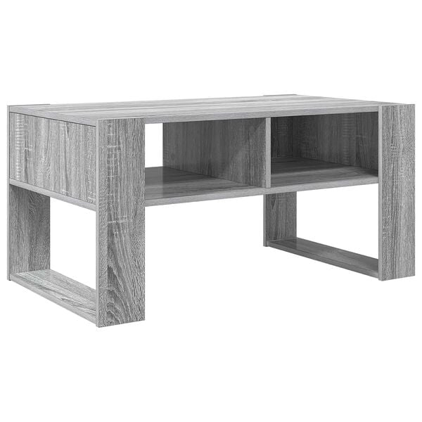 vidaXL Mesa de Caf&eacute; Gris Sonoma 92 x 53 x 45 cm Madera de ingenier&iacute;a