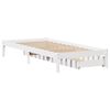 vidaXL Estructura de cama sin colchón madera maciza blanca 75x190 cm