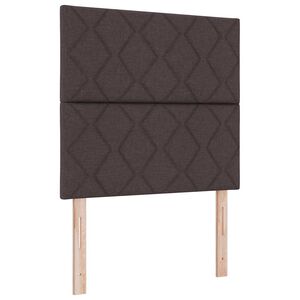 vidaXL Cabecero Marr&oacute;n Oscuro 100 cm tela