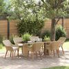 vidaXL Conjunto de Comedor de Jard&iacute;n 7 pcs Beige rat&aacute;n sint&eacute;tico