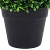 vidaXL Plantas de boj artificial 2 uds forma bola maceta verde 32 cm