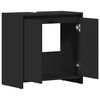 vidaXL Armario de baño madera contrachapada negro 60x33x61 cm