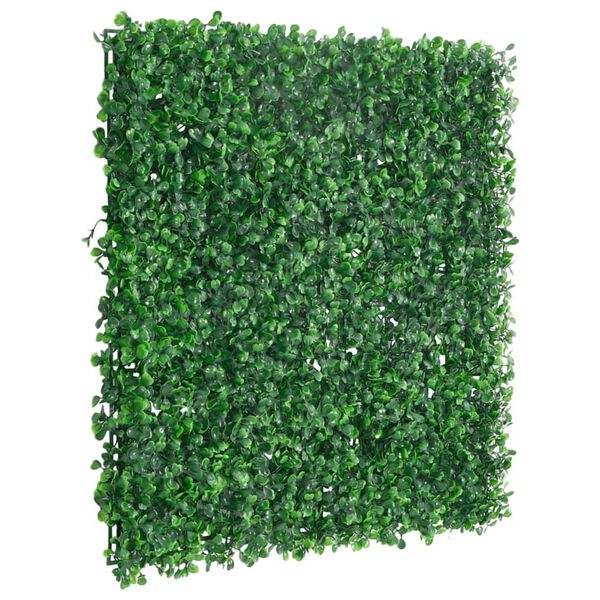 vidaXL Valla de hojas de arbusto artificial 6 uds verde 50x50 cm