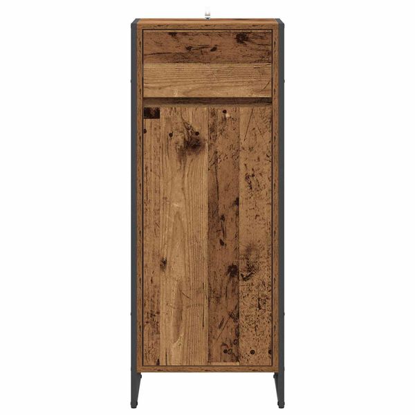 vidaXL Gabinete de Ba&ntilde;o con caj&oacute;n Madera Vieja 40 x 30 x 100 cm