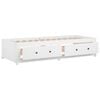 vidaXL Sof&aacute; cama de madera maciza de pino blanco 90x190 cm