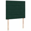 vidaXL Cama box spring con colch&oacute;n terciopelo verde oscuro 120x200 cm