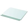 vidaXL Estantes 2 unidades panel de vidrio transparente 30x20 cm