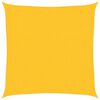 vidaXL Toldo de vela HDPE amarillo 160 g/m&sup2; 3,6x3,6 m