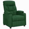 vidaXL Sill&oacute;n elevable tela verde oscuro