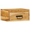 vidaXL Mesitas de noche de pared 2 uds madera maciza de acacia