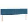 vidaXL Cama box spring con colchones terciopelo azul oscuro 180x210 cm