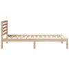vidaXL Estructura de cama Marr&oacute;n 80 x 200 cm Madera de pino macizo