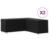 vidaXL Cubiertas de sof&aacute; forma L 2 uds tela Oxford 420D 254x254x80 cm