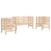 vidaXL Juego de muebles de jard&iacute;n 3 piezas madera maciza de pino