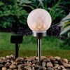 Hi Lámpara de bola solar LED de jardín giratoria 15 cm