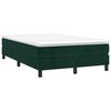 vidaXL Cama box spring con colch&oacute;n terciopelo verde oscuro 120x190 cm