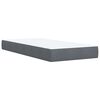 vidaXL Cama box spring con colch&oacute;n terciopelo gris oscuro 100x200 cm