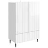 vidaXL Aparador Brillante 66 x 34,5 x 97 cm Madera de Ingenier&iacute;a