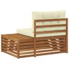 vidaXL Sof&aacute; modular de exterior con coj&iacute;n Natural 115 x 83 x 73 cm