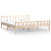 vidaXL Estructura de cama sin colch&oacute;n madera maciza 160x200 cm