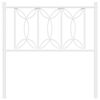 vidaXL Cabecero de repuesto de metal blanco 75 cm