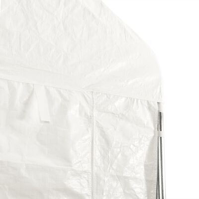 vidaXL Cenador con techo polietileno blanco 5,88x2,23x3,75 m