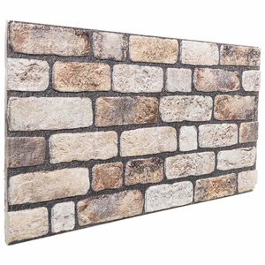 vidaXL Paneles de pared 10 pcs Marr&oacute;n Claro 100 x 50 cm Espuma EPS