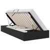 vidaXL Cama con almacenamiento Negro 90 x 190 cm Terciopelo