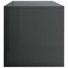 vidaXL Mueble de TV madera contrachapada gris brillante 120x40x40 cm