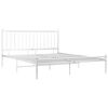 vidaXL Estructura de cama sin colch&oacute;n metal blanco 200x200 cm