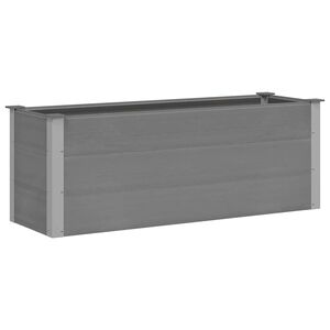 vidaXL Arriate de WPC gris 150x50x54 cm