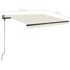 vidaXL Toldo de pie retr&aacute;ctil manual crema 350x250 cm
