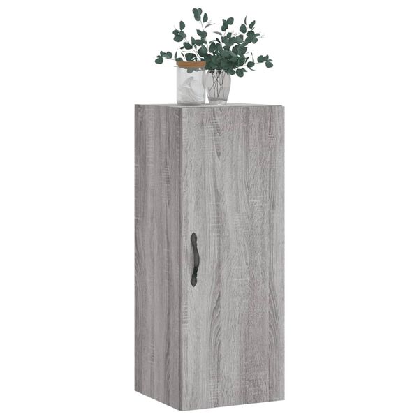 vidaXL Armario de pared madera de ingenier&iacute;a gris Sonoma 34,5x34x90 cm