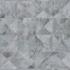 Noordwand Papel de pared Topchic Graphic Shapes Facet gris metalizado