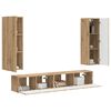 vidaXL Conjunto de mueble de TV 3 pcs Roble artesanal