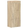 vidaXL Armario de pared para ba&ntilde;o TULUM Roble Sonoma 37 x 24,5 x 86 cm