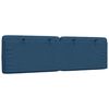 vidaXL Cabecero de cama acolchado tela azul 160 cm