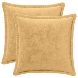 vidaXL Coj&iacute;n decorativo 2 uds. HOUTEN Topo 30 x 30 cm Franela