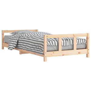 vidaXL Estructura de cama para ni&ntilde;os madera maciza de pino 90x200 cm