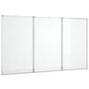 vidaXL Pizarra magn&eacute;tica plegable aluminio 150x80x1,7 cm