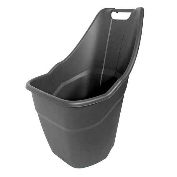 Nature Carrito para basura de jard&iacute;n gris 65 L