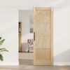 vidaXL Puerta Corredera Marr&oacute;n 73,5 x 211 cm Madera de pino macizo